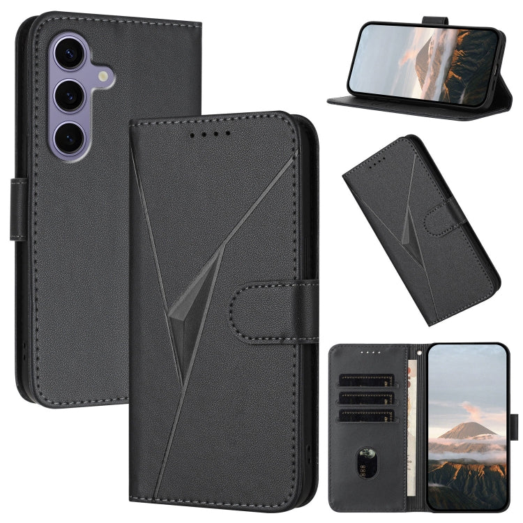 Custodia per telefono in pelle con fibbia a motivo triangolare, For Samsung Galaxy S26 5G, For Samsung Galaxy S25 FE 5G, For Samsung Galaxy S25 5G
