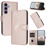 Custodia per telefono in pelle con fibbia a motivo triangolare, For Samsung Galaxy S26 5G, For Samsung Galaxy S25 FE 5G, For Samsung Galaxy S25 5G
