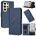 Custodia per telefono in pelle con fibbia a motivo triangolare, For Samsung Galaxy S24 Ultra 5G, For Samsung Galaxy S24+ 5G, For Samsung Galaxy S24 5G