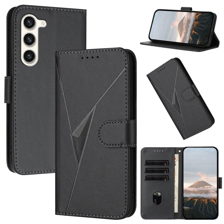 Custodia per telefono in pelle con fibbia a motivo triangolare, For Samsung Galaxy S23 5G, For Samsung Galaxy S20 FE 5G, For Samsung Galaxy S22 Ultra 5G