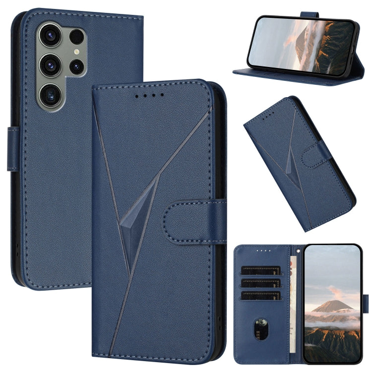 Custodia per telefono in pelle con fibbia a motivo triangolare, For Samsung Galaxy S23 FE 5G, For Samsung Galaxy S23 Ultra 5G, For Samsung Galaxy S23+ 5G