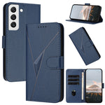 Custodia per telefono in pelle con fibbia a motivo triangolare, For Samsung Galaxy S22+ 5G, For Samsung Galaxy S22 5G, For Samsung Galaxy S21 FE 5G