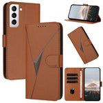 Custodia per telefono in pelle con fibbia a motivo triangolare, For Samsung Galaxy S21 5G, For Samsung Galaxy S21+ 5G, For Samsung Galaxy S21 Ultra 5G