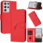Custodia per telefono in pelle con fibbia a motivo triangolare, For Samsung Galaxy S21 5G, For Samsung Galaxy S21+ 5G, For Samsung Galaxy S21 Ultra 5G