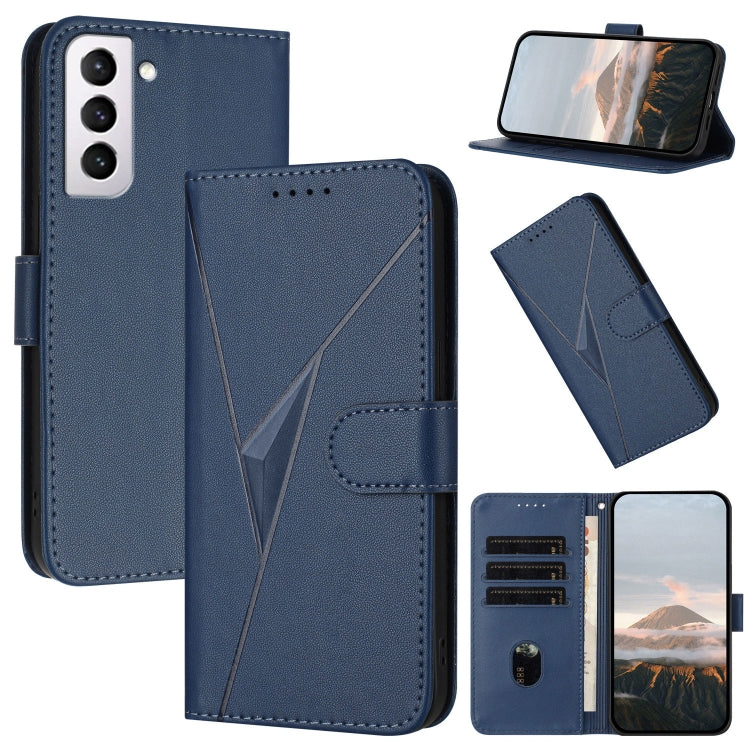 Custodia per telefono in pelle con fibbia a motivo triangolare, For Samsung Galaxy S22+ 5G, For Samsung Galaxy S22 5G, For Samsung Galaxy S21 FE 5G