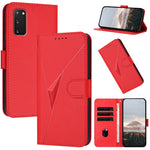 Custodia per telefono in pelle con fibbia a motivo triangolare, For Samsung Galaxy S23 5G, For Samsung Galaxy S20 FE 5G, For Samsung Galaxy S22 Ultra 5G
