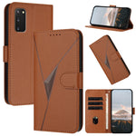 Custodia per telefono in pelle con fibbia a motivo triangolare, For Samsung Galaxy S23 5G, For Samsung Galaxy S20 FE 5G, For Samsung Galaxy S22 Ultra 5G