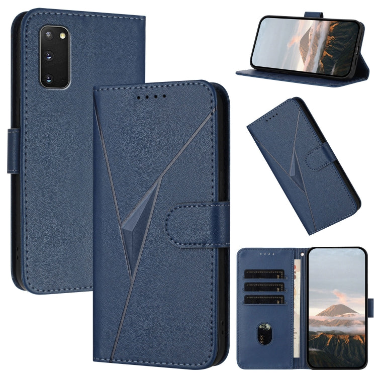 Custodia per telefono in pelle con fibbia a motivo triangolare, For Samsung Galaxy S23 5G, For Samsung Galaxy S20 FE 5G, For Samsung Galaxy S22 Ultra 5G