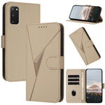 Custodia per telefono in pelle con fibbia a motivo triangolare, For Samsung Galaxy S23 5G, For Samsung Galaxy S20 FE 5G, For Samsung Galaxy S22 Ultra 5G
