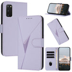 Custodia per telefono in pelle con fibbia a motivo triangolare, For Samsung Galaxy S23 5G, For Samsung Galaxy S20 FE 5G, For Samsung Galaxy S22 Ultra 5G