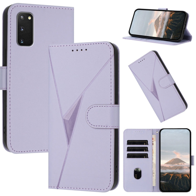 Custodia per telefono in pelle con fibbia a motivo triangolare, For Samsung Galaxy S23 5G, For Samsung Galaxy S20 FE 5G, For Samsung Galaxy S22 Ultra 5G