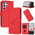 Custodia per telefono in pelle con fibbia a motivo triangolare, For Samsung Galaxy S23 5G, For Samsung Galaxy S20 FE 5G, For Samsung Galaxy S22 Ultra 5G