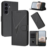 Custodia per telefono in pelle con fibbia a motivo triangolare, For Samsung Galaxy S26 5G, For Samsung Galaxy S25 FE 5G, For Samsung Galaxy S25 5G