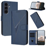 Custodia per telefono in pelle con fibbia a motivo triangolare, For Samsung Galaxy S26 5G, For Samsung Galaxy S25 FE 5G, For Samsung Galaxy S25 5G