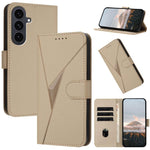 Custodia per telefono in pelle con fibbia a motivo triangolare, For Samsung Galaxy S26 5G, For Samsung Galaxy S25 FE 5G, For Samsung Galaxy S25 5G