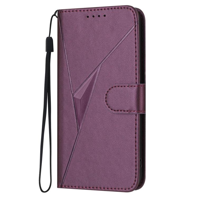 Custodia per telefono in pelle con fibbia a motivo triangolare, For Samsung Galaxy S26 5G, For Samsung Galaxy S25 FE 5G, For Samsung Galaxy S25 5G