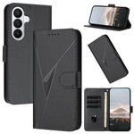 Custodia per telefono in pelle con fibbia a motivo triangolare, For Samsung Galaxy S26 5G, For Samsung Galaxy S25 FE 5G, For Samsung Galaxy S25 5G