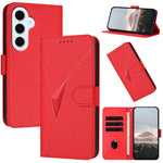 Custodia per telefono in pelle con fibbia a motivo triangolare, For Galaxy S26 FE 5G, For Samsung Galaxy S26 Edge 5G, For Samsung Galaxy S26 Ultra 5G