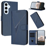 Custodia per telefono in pelle con fibbia a motivo triangolare, For Galaxy S26 FE 5G, For Samsung Galaxy S26 Edge 5G, For Samsung Galaxy S26 Ultra 5G