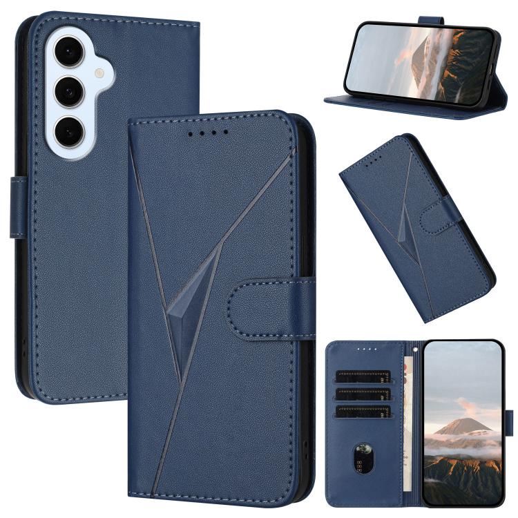 Custodia per telefono in pelle con fibbia a motivo triangolare, For Galaxy S26 FE 5G, For Samsung Galaxy S26 Edge 5G, For Samsung Galaxy S26 Ultra 5G