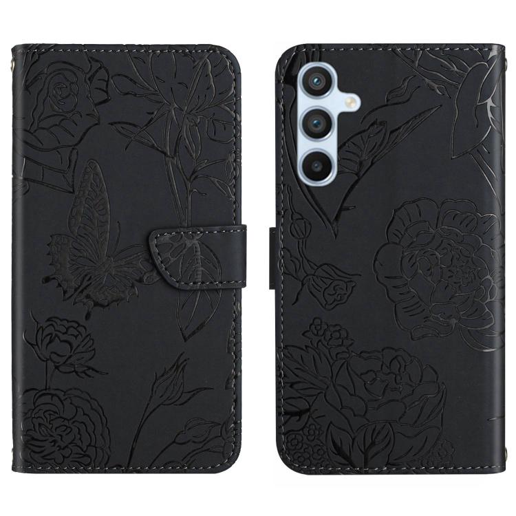 Custodia per telefono in pelle con motivo a farfalla in rilievo Skin Feel, For Galaxy S26 FE 5G, For Samsung Galaxy S25 FE 5G, For Samsung Galaxy S25 Edge 5G, For Samsung Galaxy S25 5G