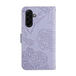 Custodia per telefono in pelle con motivo a farfalla in rilievo Skin Feel, For Galaxy S26 FE 5G, For Samsung Galaxy S25 FE 5G, For Samsung Galaxy S25 Edge 5G, For Samsung Galaxy S25 5G