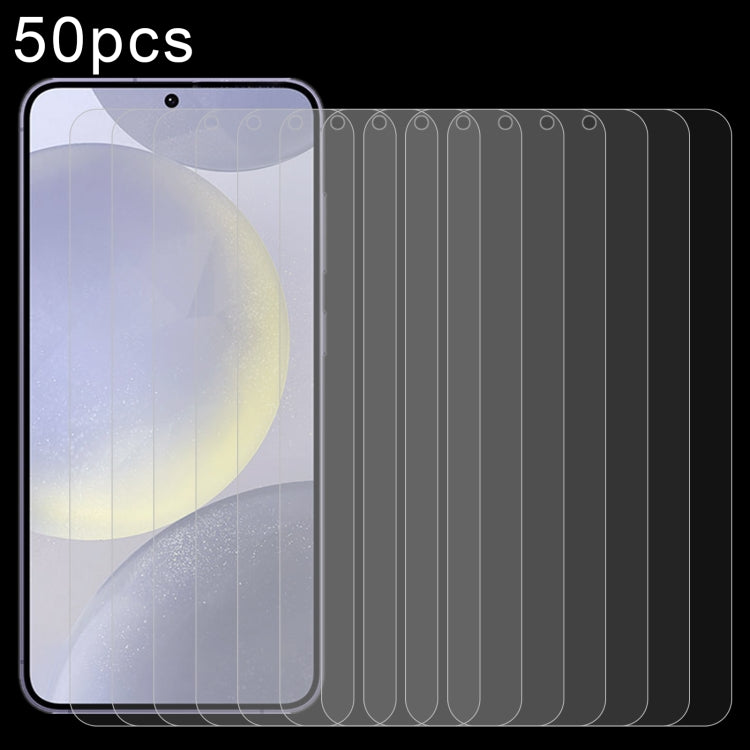 50 pezzi 0,26 mm 9H 2,5D pellicola in vetro temperato, For Samsung Galaxy S26+ 5G, For Samsung Galaxy S26 Edge 5G, For Samsung Galaxy S26 Ultra 5G, For Samsung Galaxy S26 5G, For Samsung Galaxy S25 Edge 5G, For Samsung Galaxy S25 5G                    ...