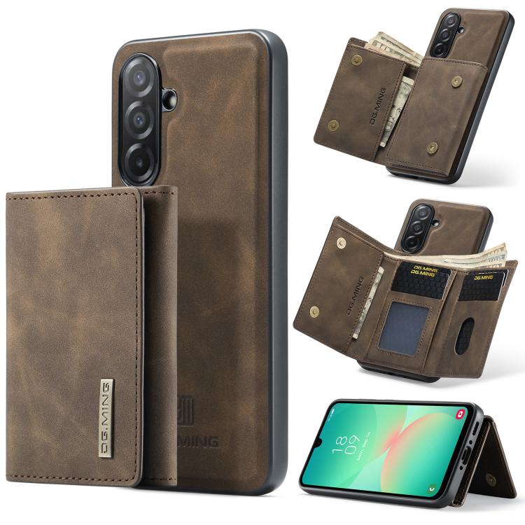 Portafoglio multi-carta DG.MING M1 Series 3-Fold + custodia magnetica per telefono, For Samsung Galaxy A56 5G, For Samsung Galaxy A26 5G, For Samsung Galaxy A16 5G