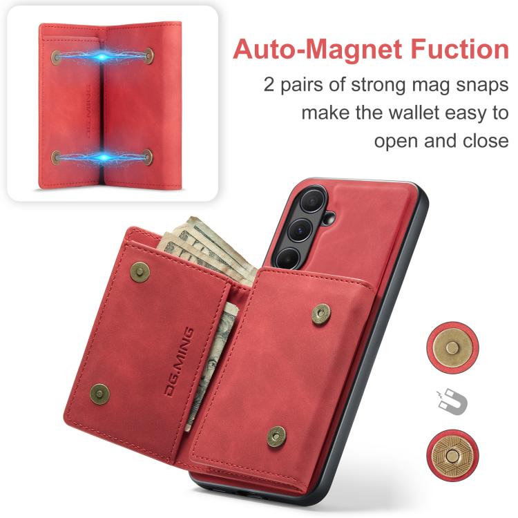 Portafoglio multi-carta DG.MING M1 Series 3-Fold + custodia magnetica per telefono, For Samsung Galaxy A56 5G, For Samsung Galaxy A26 5G, For Samsung Galaxy A16 5G