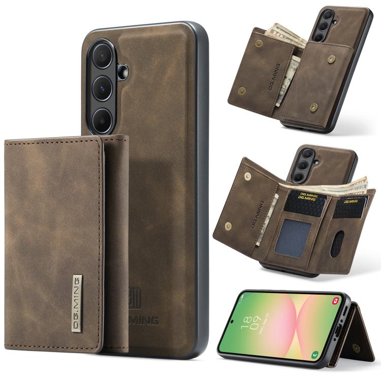 Portafoglio multi-carta DG.MING M1 Series 3-Fold + custodia magnetica per telefono, For Samsung Galaxy A56 5G, For Samsung Galaxy A26 5G, For Samsung Galaxy A16 5G