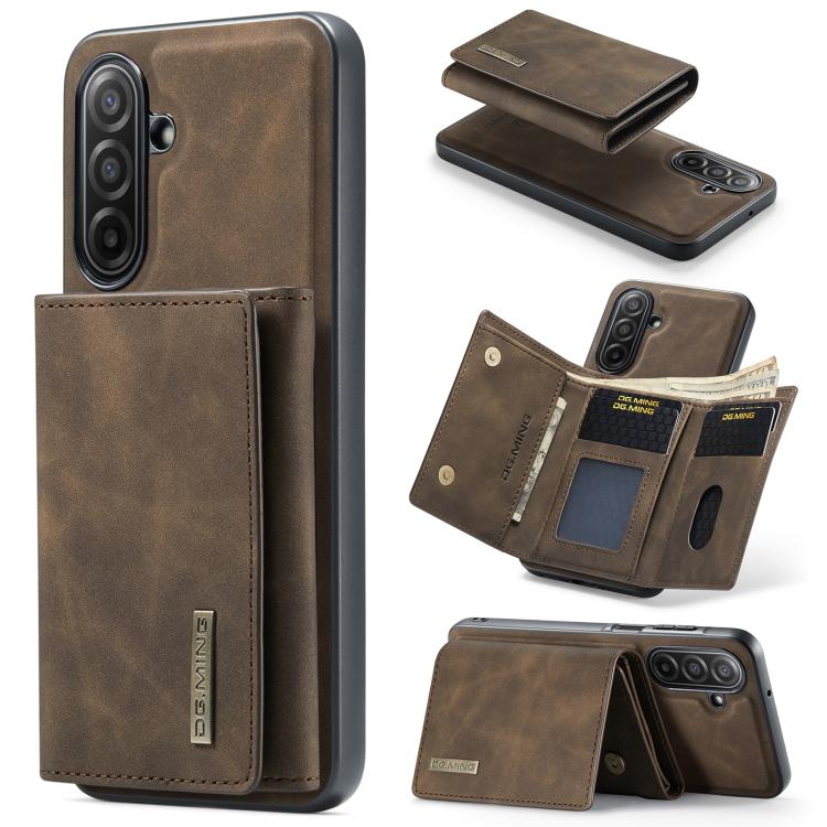Portafoglio multi-carta DG.MING M1 Series 3-Fold + custodia magnetica per telefono, For Samsung Galaxy A57 5G, For Samsung Galaxy A37 5G, For Galaxy A27 5G, For Samsung Galaxy A17 4G / 5G