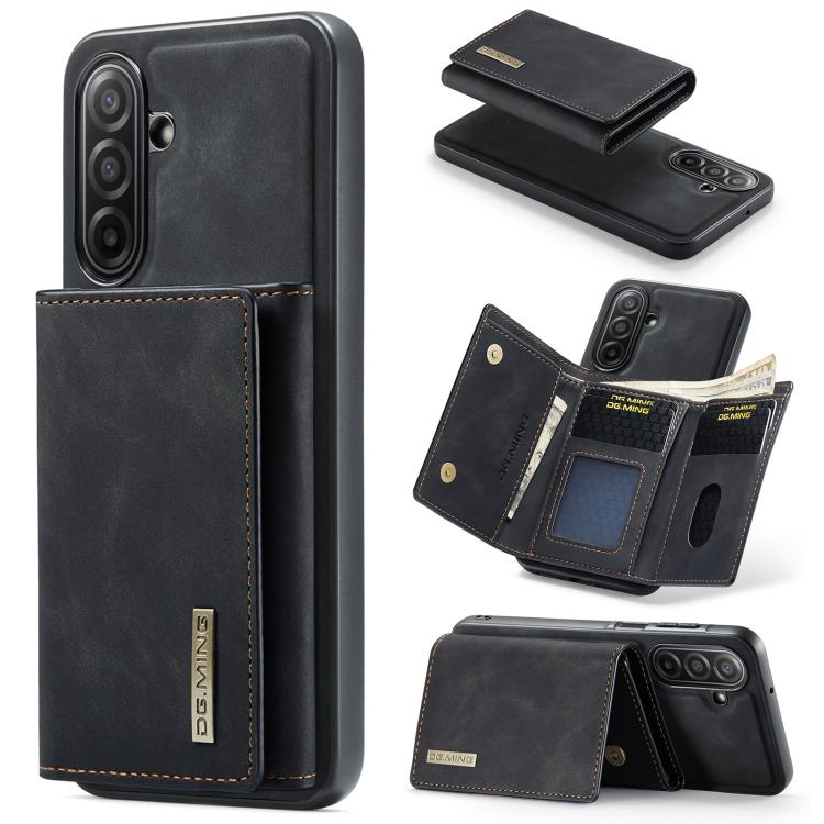 Portafoglio multi-carta DG.MING M1 Series 3-Fold + custodia magnetica per telefono, For Samsung Galaxy A57 5G, For Samsung Galaxy A37 5G, For Galaxy A27 5G, For Samsung Galaxy A17 4G / 5G