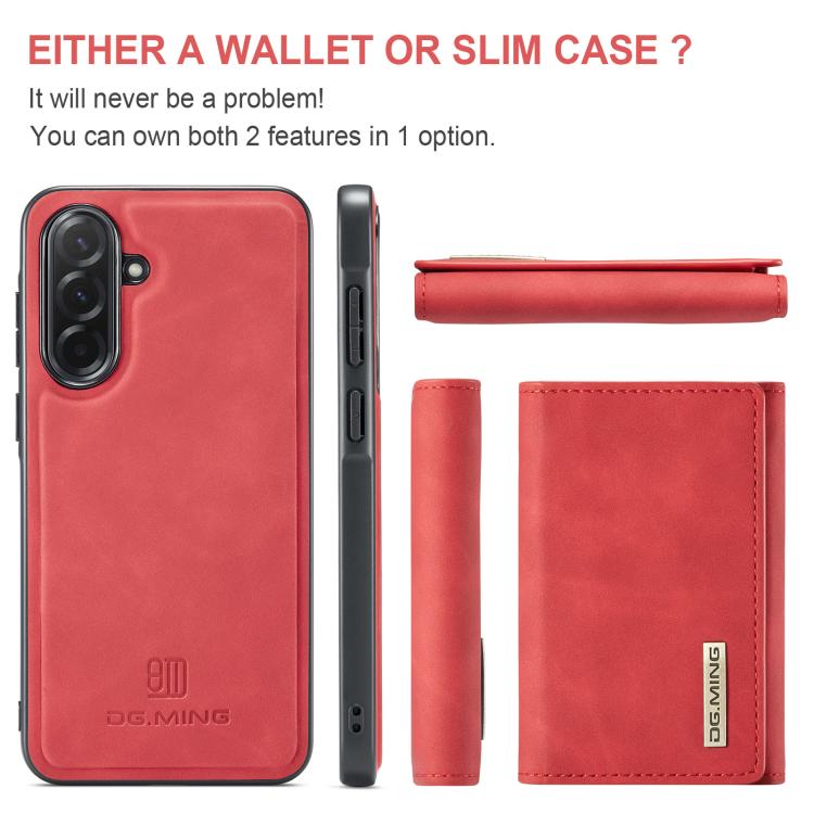 Portafoglio multi-carta DG.MING M1 Series 3-Fold + custodia magnetica per telefono, For Samsung Galaxy A57 5G, For Samsung Galaxy A37 5G, For Galaxy A27 5G, For Samsung Galaxy A17 4G / 5G