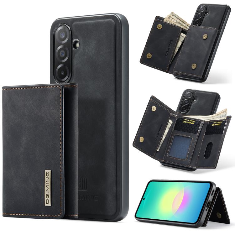 Portafoglio multi-carta DG.MING M1 Series 3-Fold + custodia magnetica per telefono, For Samsung Galaxy A57 5G, For Samsung Galaxy A37 5G, For Galaxy A27 5G, For Samsung Galaxy A17 4G / 5G