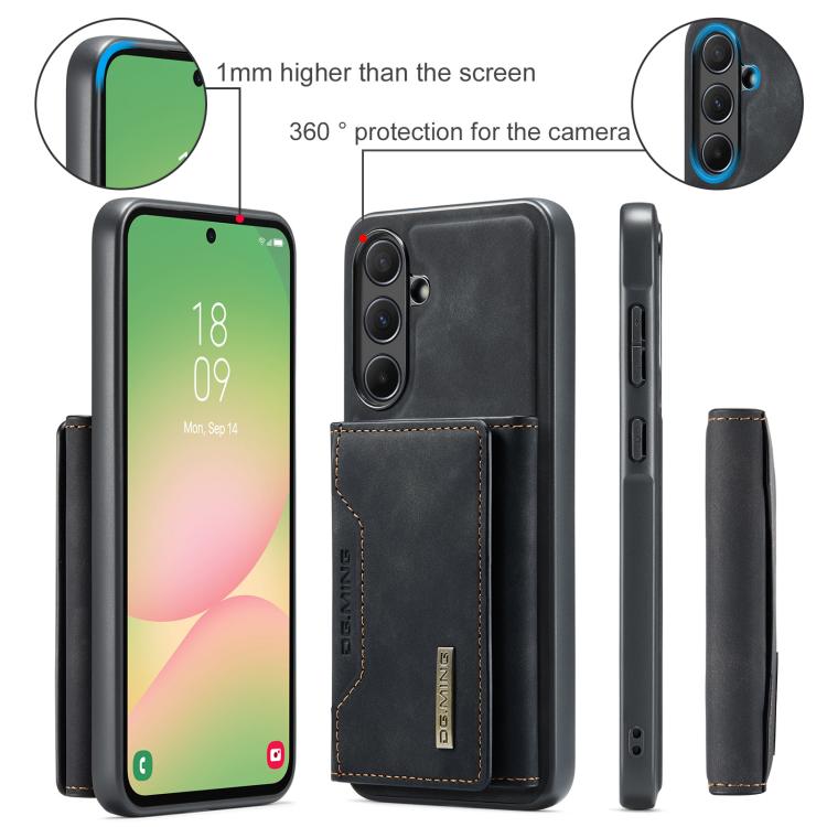 DG.MING M2 Series Borsa multi-carta a 3 pieghe + Custodia magnetica per telefono, For Samsung Galaxy A56 5G, For Samsung Galaxy A26 5G, For Samsung Galaxy A16 5G