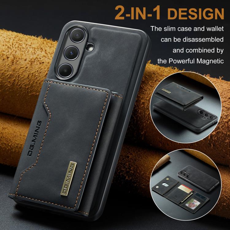 DG.MING M2 Series Borsa multi-carta a 3 pieghe + Custodia magnetica per telefono, For Samsung Galaxy A56 5G, For Samsung Galaxy A26 5G, For Samsung Galaxy A16 5G