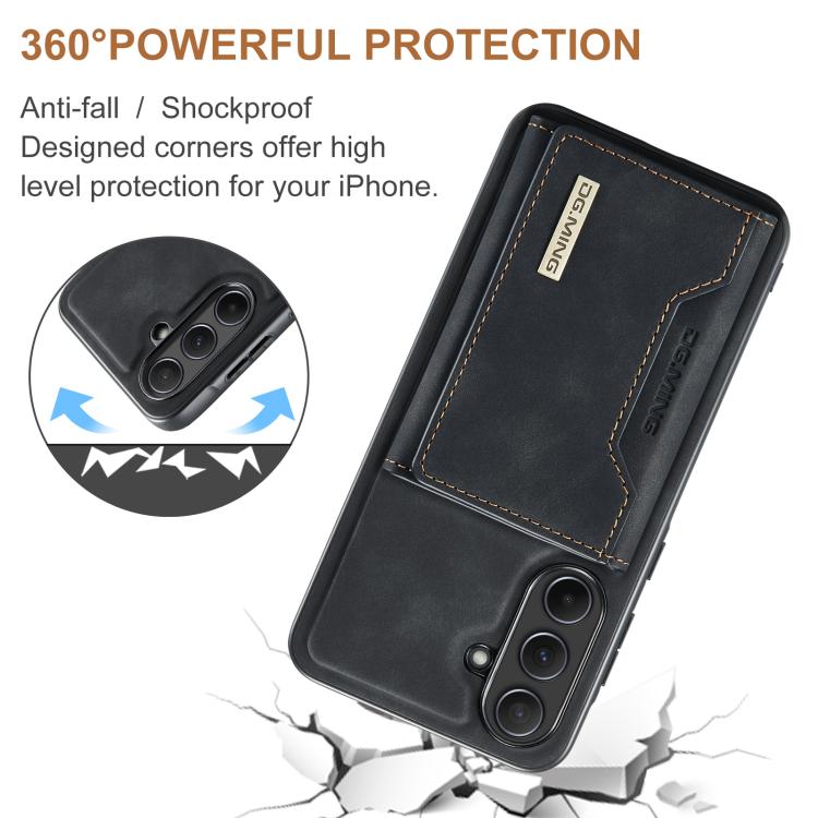 DG.MING M2 Series Borsa multi-carta a 3 pieghe + Custodia magnetica per telefono, For Samsung Galaxy A56 5G, For Samsung Galaxy A26 5G, For Samsung Galaxy A16 5G
