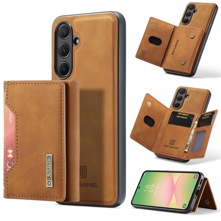 DG.MING M2 Series Borsa multi-carta a 3 pieghe + Custodia magnetica per telefono, For Samsung Galaxy A56 5G, For Samsung Galaxy A26 5G, For Samsung Galaxy A16 5G