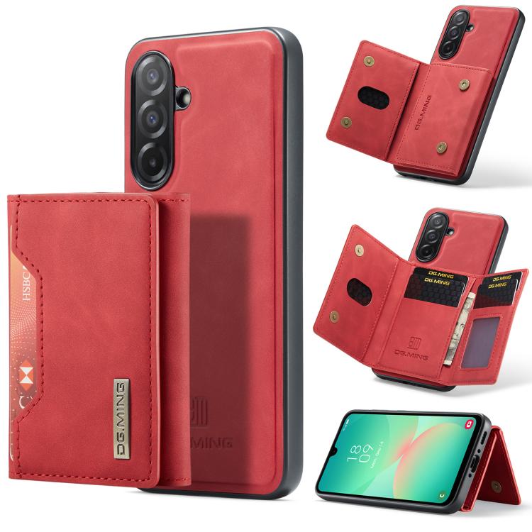 DG.MING M2 Series Borsa multi-carta a 3 pieghe + Custodia magnetica per telefono, For Samsung Galaxy A56 5G, For Samsung Galaxy A26 5G, For Samsung Galaxy A16 5G