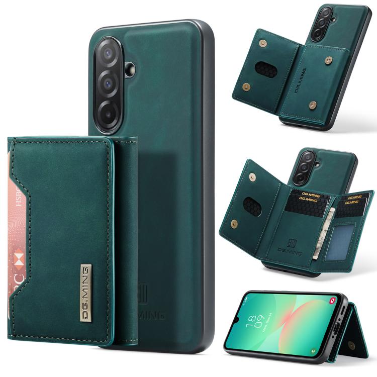 DG.MING M2 Series Borsa multi-carta a 3 pieghe + Custodia magnetica per telefono, For Samsung Galaxy A56 5G, For Samsung Galaxy A26 5G, For Samsung Galaxy A16 5G