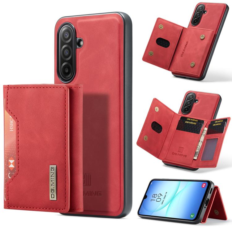 DG.MING M2 Series Borsa multi-carta a 3 pieghe + Custodia magnetica per telefono, For Samsung Galaxy A57 5G, For Samsung Galaxy A37 5G, For Galaxy A27 5G, For Samsung Galaxy A17 4G / 5G