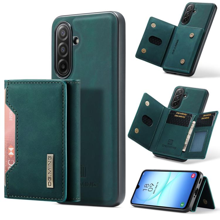 DG.MING M2 Series Borsa multi-carta a 3 pieghe + Custodia magnetica per telefono, For Samsung Galaxy A57 5G, For Samsung Galaxy A37 5G, For Galaxy A27 5G, For Samsung Galaxy A17 4G / 5G