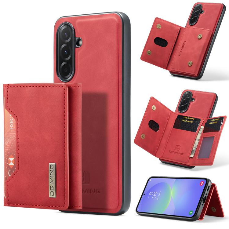 DG.MING M2 Series Borsa multi-carta a 3 pieghe + Custodia magnetica per telefono, For Samsung Galaxy A57 5G, For Samsung Galaxy A37 5G, For Galaxy A27 5G, For Samsung Galaxy A17 4G / 5G