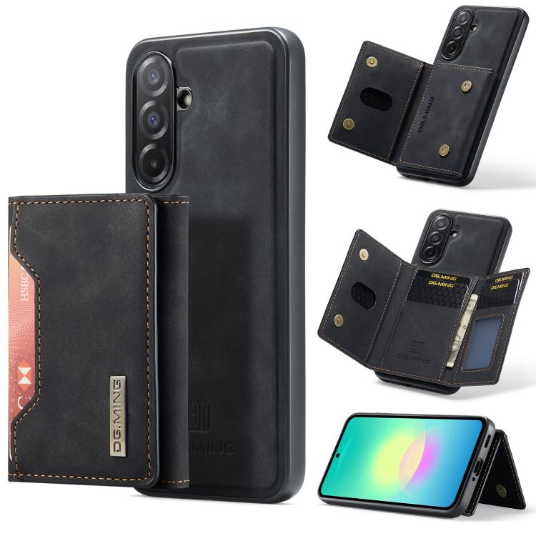 DG.MING M2 Series Borsa multi-carta a 3 pieghe + Custodia magnetica per telefono, For Samsung Galaxy A57 5G, For Samsung Galaxy A37 5G, For Galaxy A27 5G, For Samsung Galaxy A17 4G / 5G