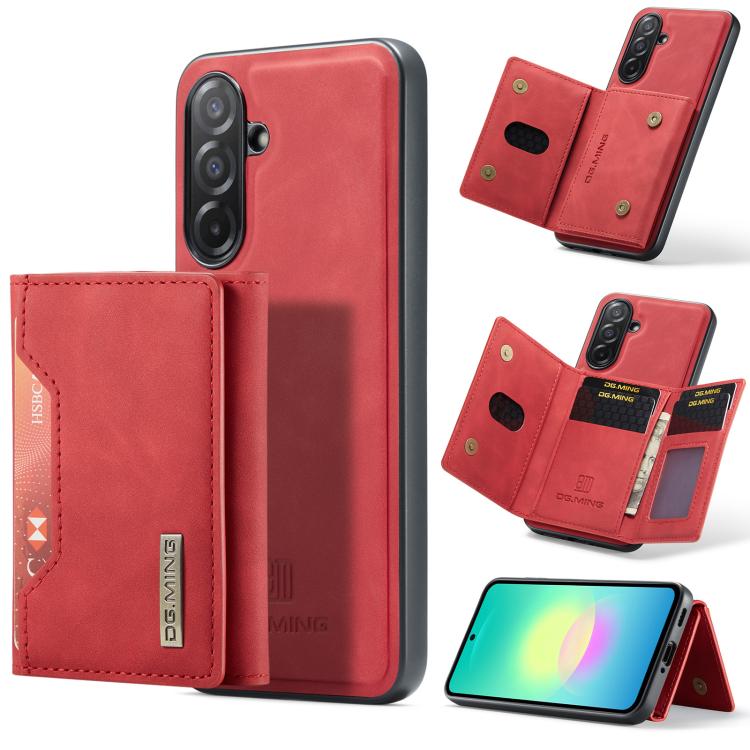 DG.MING M2 Series Borsa multi-carta a 3 pieghe + Custodia magnetica per telefono, For Samsung Galaxy A57 5G, For Samsung Galaxy A37 5G, For Galaxy A27 5G, For Samsung Galaxy A17 4G / 5G