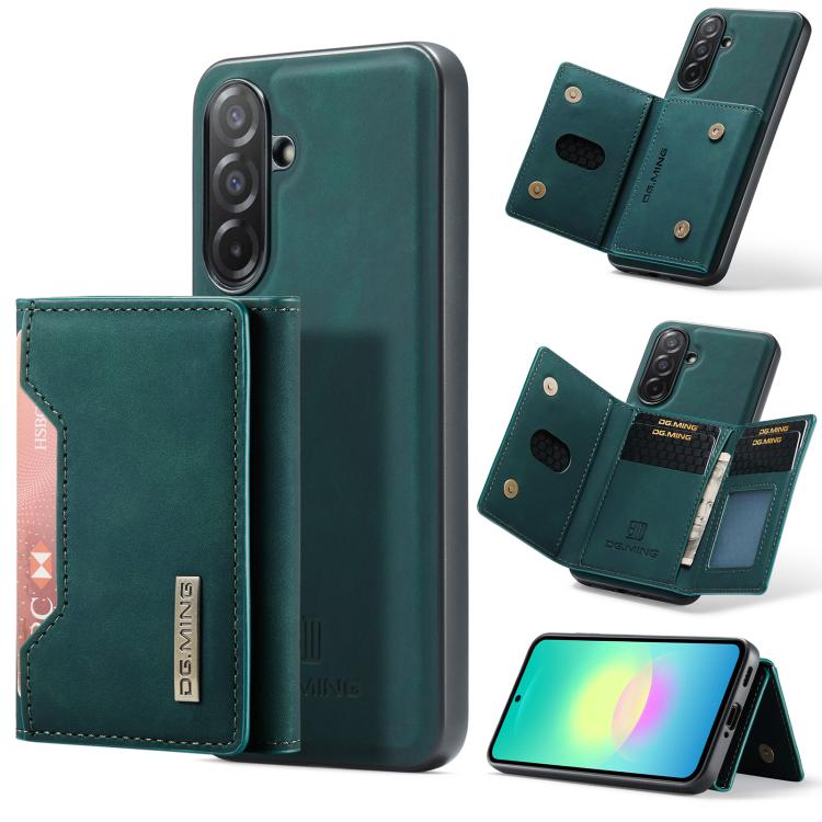 DG.MING M2 Series Borsa multi-carta a 3 pieghe + Custodia magnetica per telefono, For Samsung Galaxy A57 5G, For Samsung Galaxy A37 5G, For Galaxy A27 5G, For Samsung Galaxy A17 4G / 5G