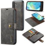 DG.MING Crazy Horse Texture Custodia in pelle magnetica staccabile, For Samsung Galaxy A56 5G, For Samsung Galaxy A26 5G, For Samsung Galaxy A16 5G, For Galaxy A14 5G / 4G