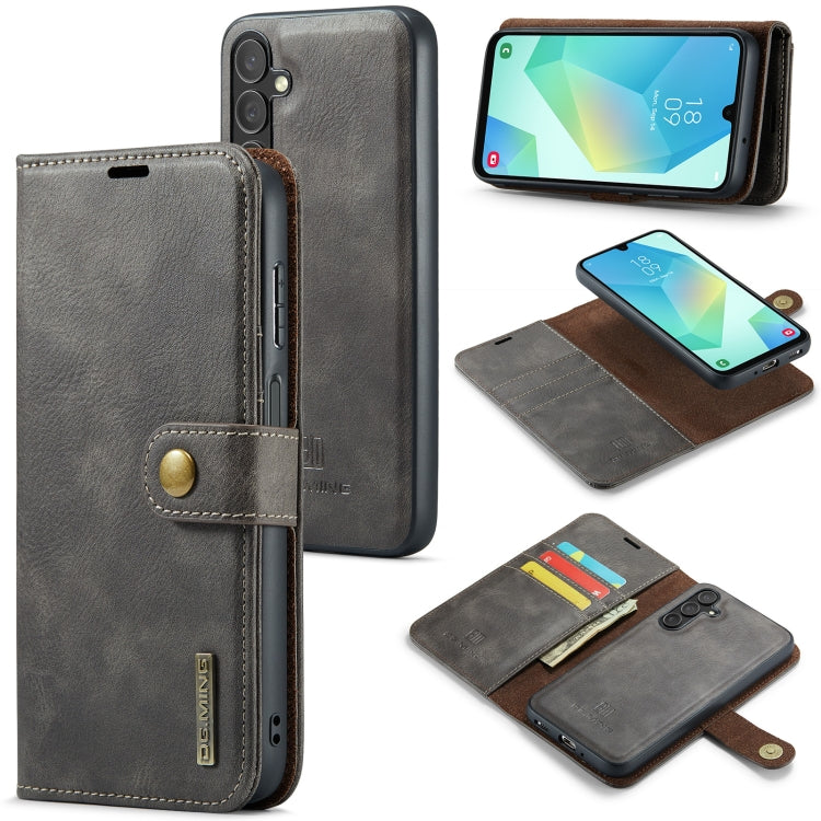 DG.MING Crazy Horse Texture Custodia in pelle magnetica staccabile, For Samsung Galaxy A56 5G, For Samsung Galaxy A26 5G, For Samsung Galaxy A16 5G, For Galaxy A14 5G / 4G