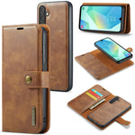 DG.MING Crazy Horse Texture Custodia in pelle magnetica staccabile, For Samsung Galaxy A56 5G, For Samsung Galaxy A26 5G, For Samsung Galaxy A16 5G, For Galaxy A14 5G / 4G