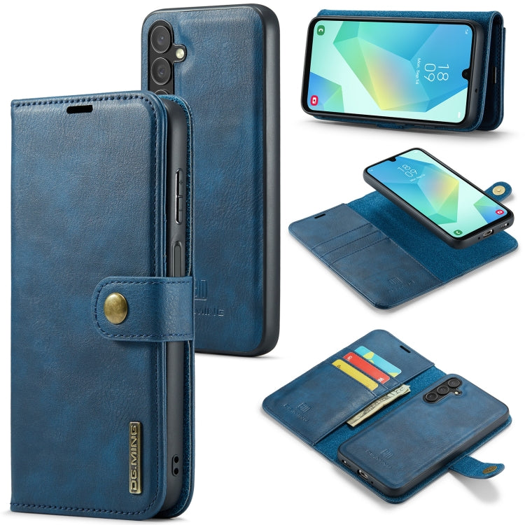 DG.MING Crazy Horse Texture Custodia in pelle magnetica staccabile, For Samsung Galaxy A56 5G, For Samsung Galaxy A26 5G, For Samsung Galaxy A16 5G, For Galaxy A14 5G / 4G